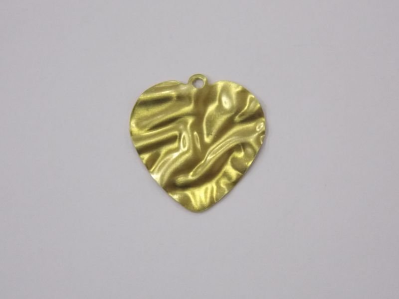 Heart 19mm Texture Organic with 1 Bail