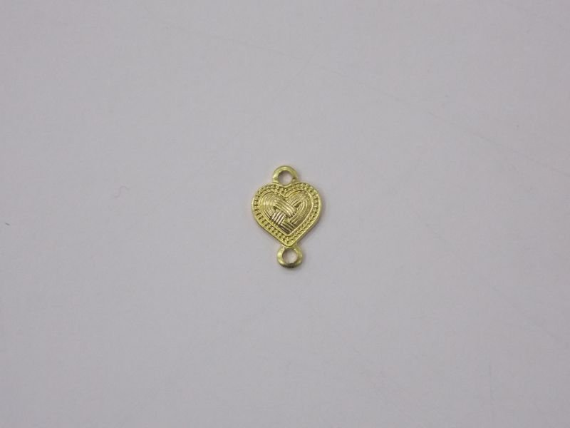 Heart 6m Braided Edge Small Ball with Bail Top Bail Bottom