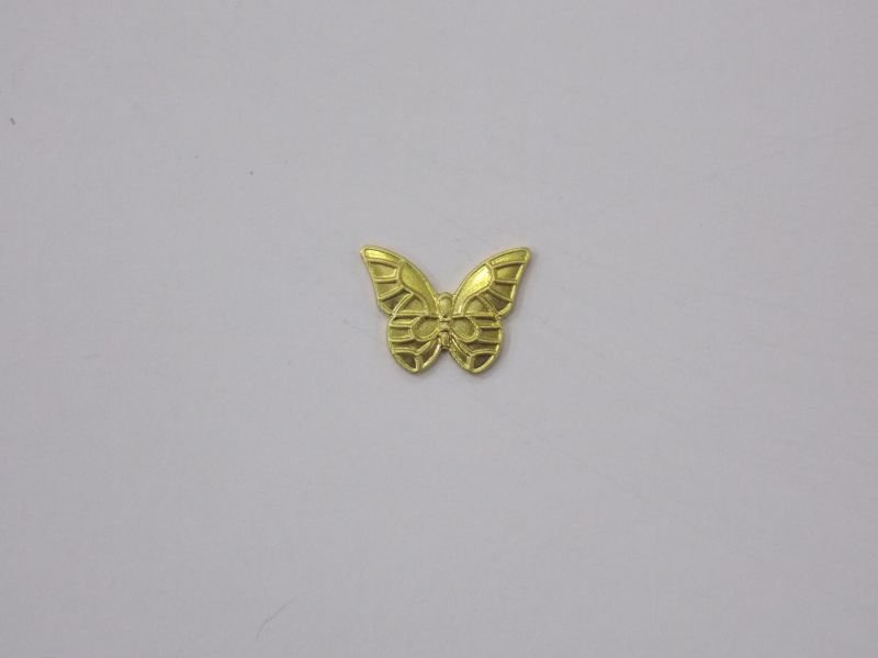Butterfly 10x7,5mm Stamped without Bail