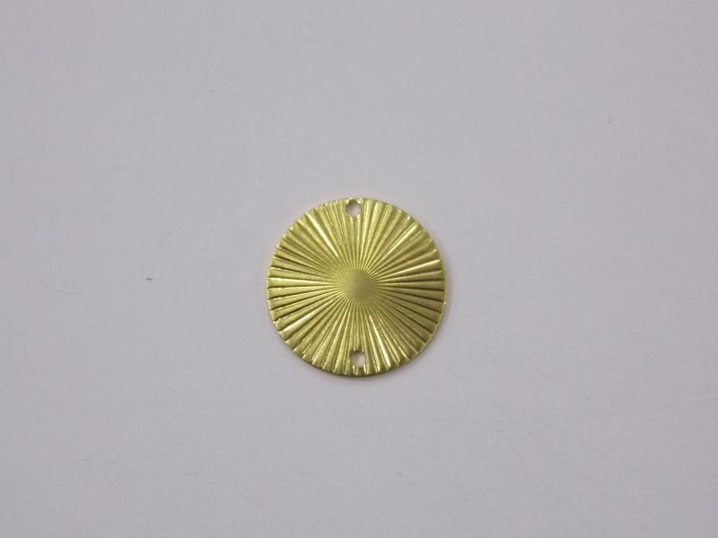 Round 13mm without Openwork Diamond-cut with 2 Hole Side for Bracelet