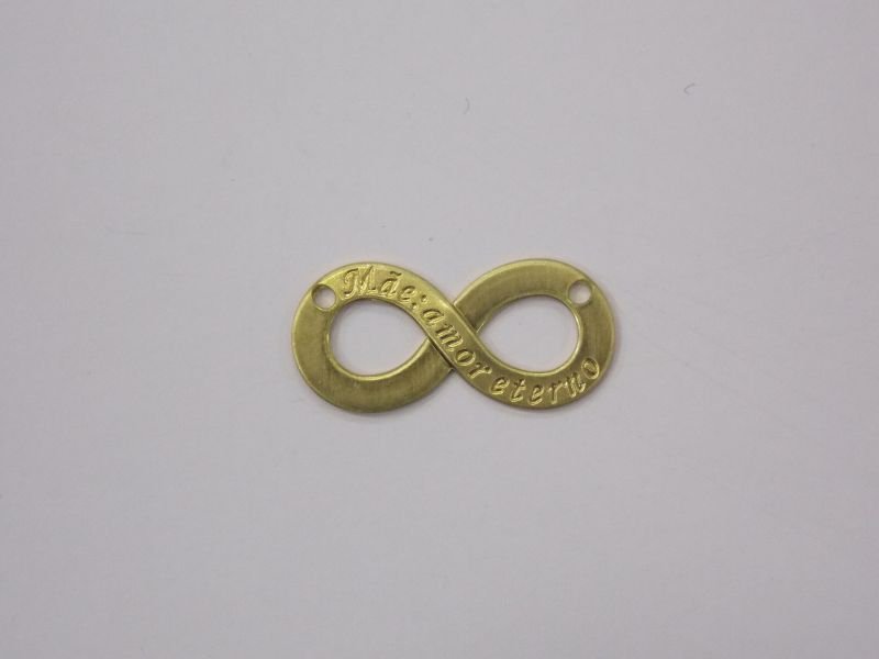 Infinity 22mm"mãe Amor Eterno" with 2 Holes Top