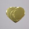Heart 25mm with Moon with Bail