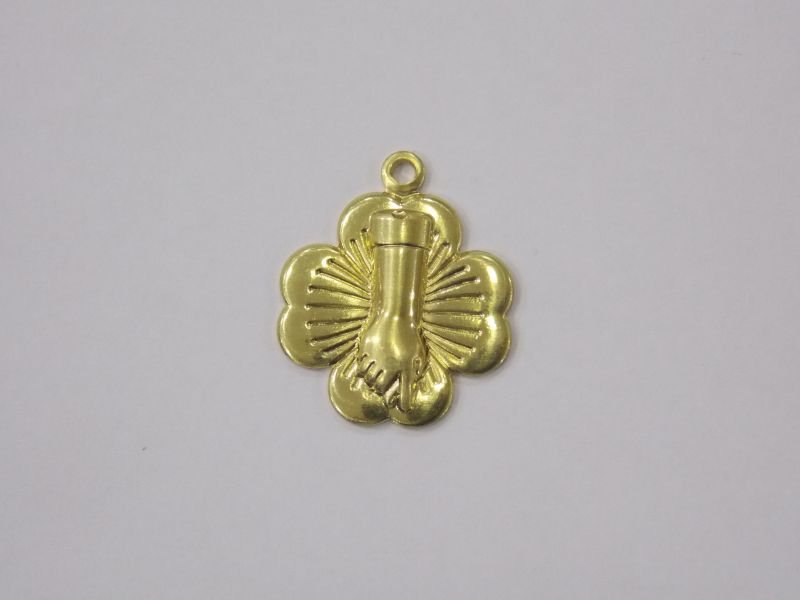 Clover 15mm with Figa Charm with Bail