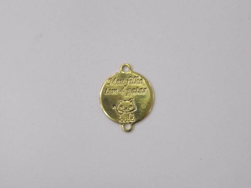 Medal 12m cat"meu Filho 4patas" with 1 Bail Top 1 Bottom