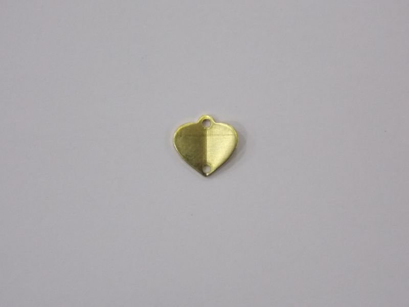 Heart 7mm Fold with Bail Top 1 Hole Bottom