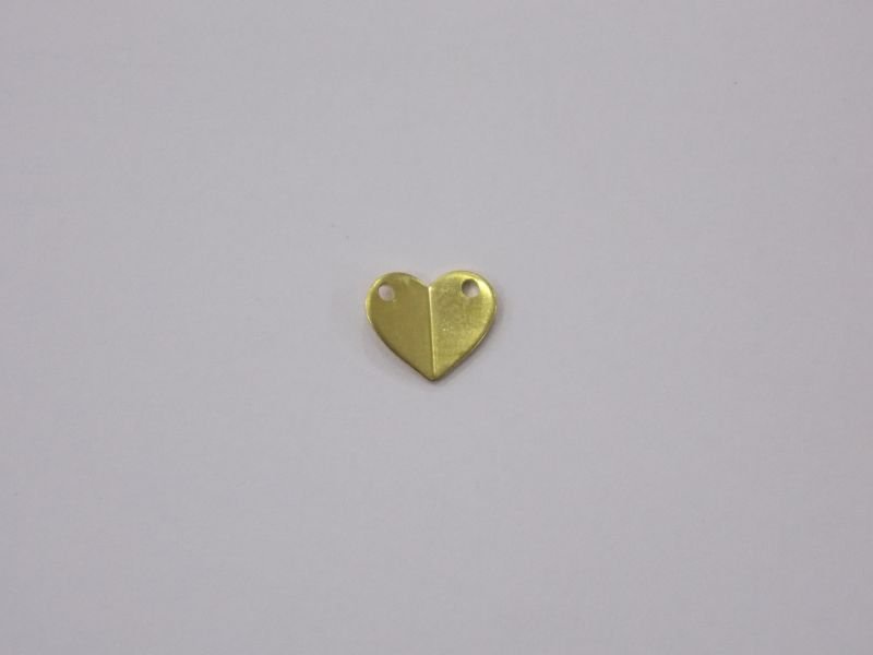 Heart 7mm Fold with 2 Hole Top for Choker