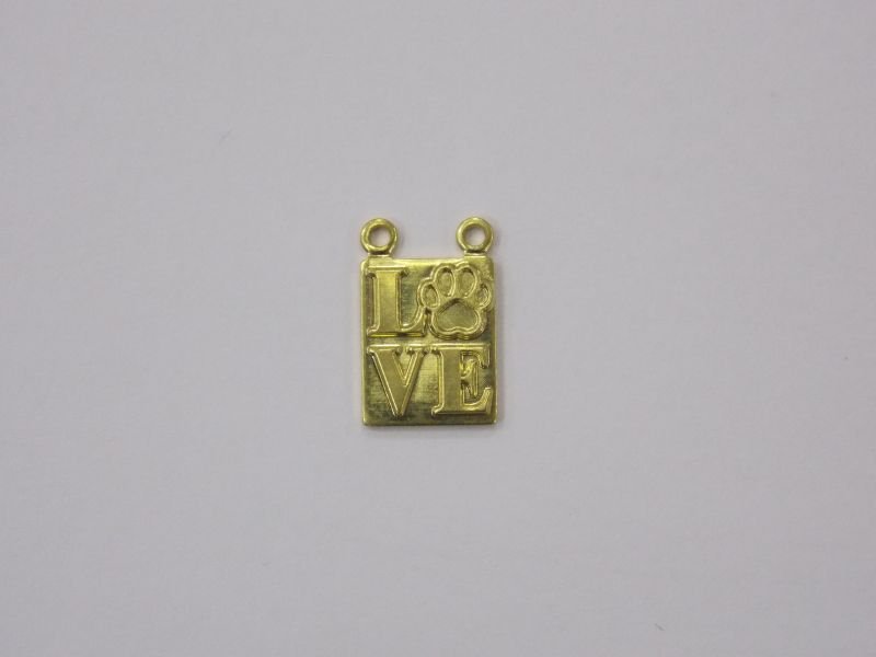 Scapular 10mm Rectangular Little Paw for Resin