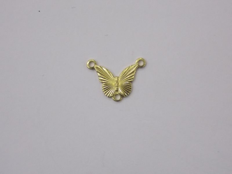 Butterfly 10x7,5mm Diamond-cut with 2 Bail Top 1 Bottom