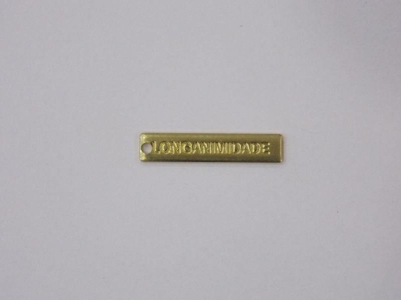 Small Tag Longsuffering 20x4mm with 1 Hole