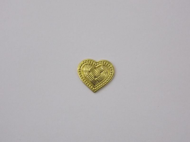 Heart 10mm Middle Braided Edge Small Balls without Bail