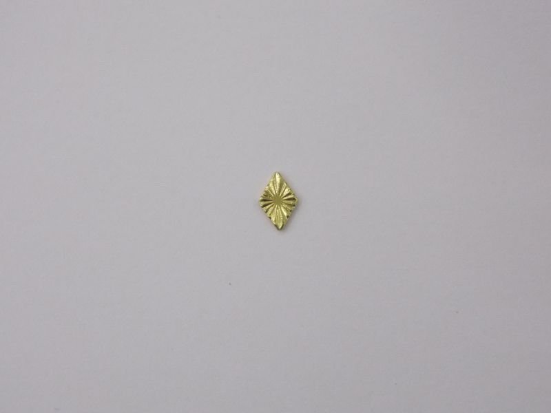 Diamond Shape 6mm Diamond-cut without Bail