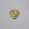 Heart Texture 15mm Organic with 1 Bail