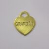 Heart "gratidão"20mm Tiffany with Bail