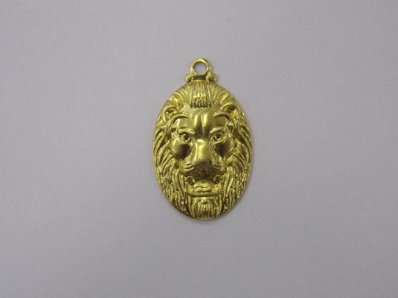Oval 20mm Lion of Judah without Edge with Bail
