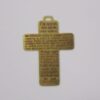 Photo-etched Cross with Father Our 25mm with Bail