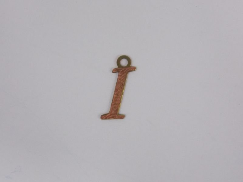 Photo-etched Letter I 10mm with Bail