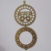 Photo-etched Mandala 25mm Double with 2 Girls with Bail