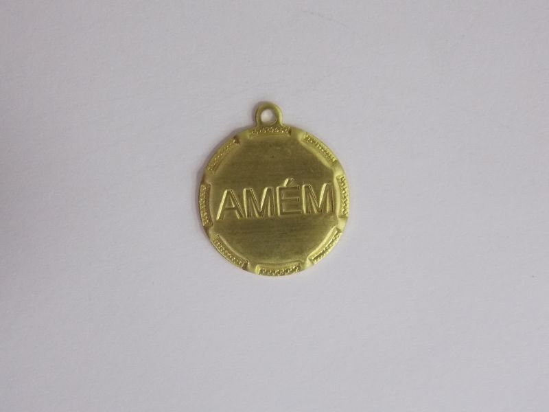 Medal 15mm Amen with Bail