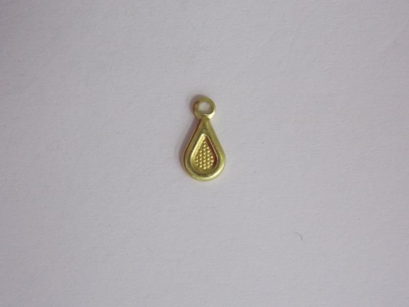 Drop 6mm Textured for Resin with Bail
