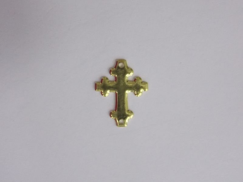 Cross Plain 15mm with 1 Hole Top 1 Hole Bottom
