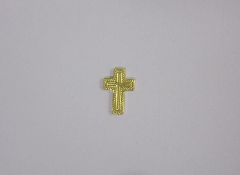 Cross 10mm Edge Small Balls and Middle Plain without Bail