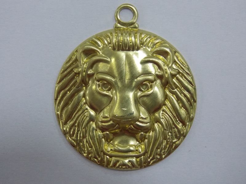 Round 25mm Lion of Judah with Bail