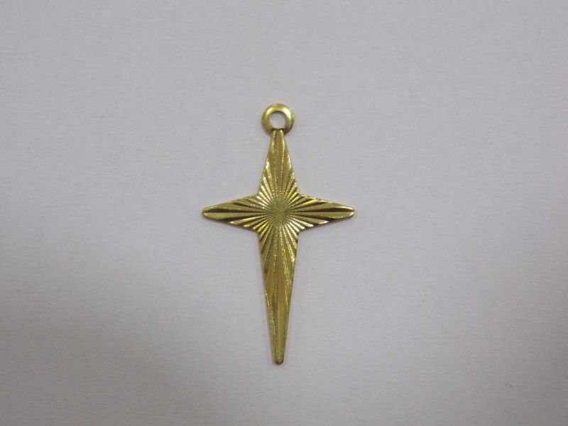 Cross 20mm Diamond-cut with Bail