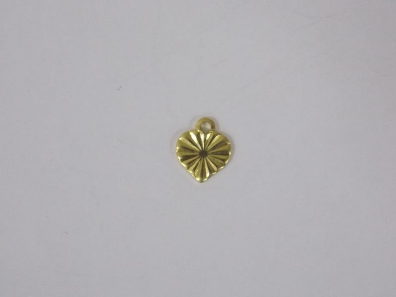 Heart 6mm Half Diamond-cut with 1 Bail