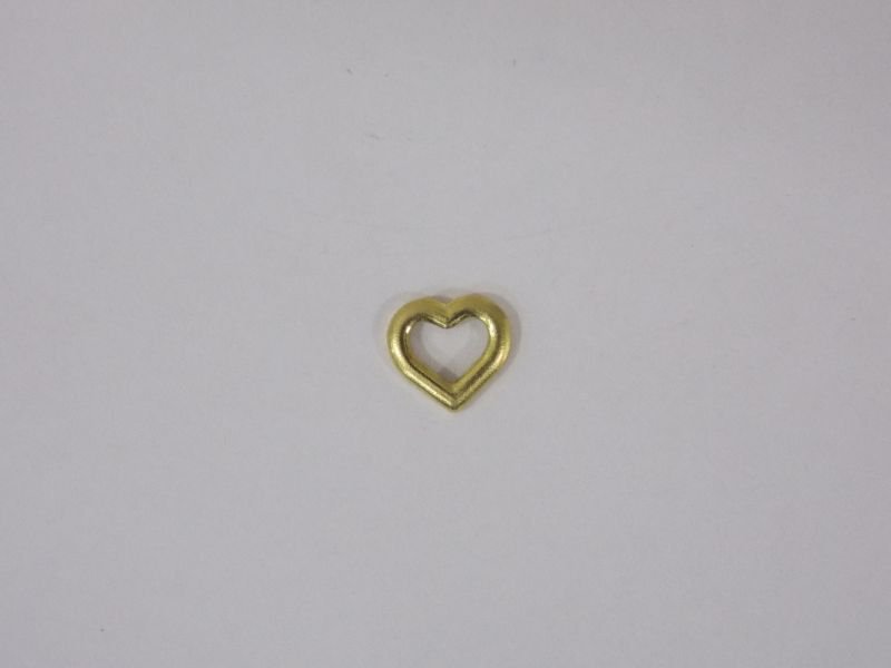 Heart 6mm Half Openwork without Bail