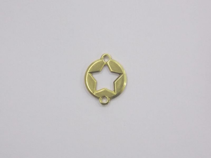 Round 11mm with Star Openwork with 2 Bail