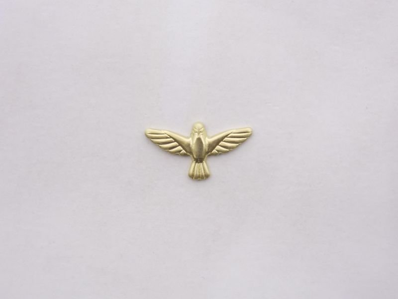 Pendant Holy Spirit Stamped 20mm without Bail without Hole