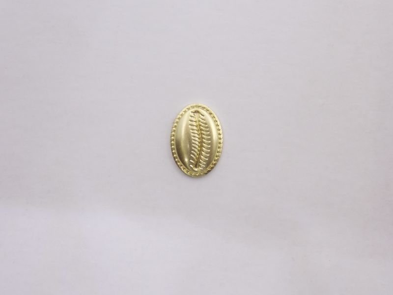 Cowrie Shell 13mm without Openwork without Bail Edge Diamond-cut