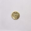 Round 15mm Zodiac Sign "touro" with 1 Hole Top 1 Bottom
