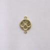Round Lv with Flower 9mm with 2 Bail