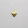 Heart Half Plain 12mm with 1 Bail (1-155nova)