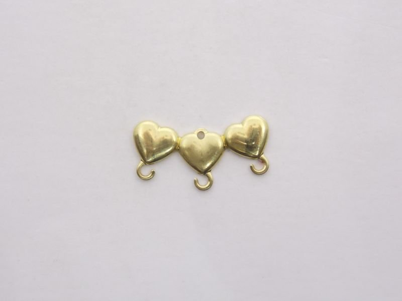 Pareo Ring Heart Plain for 3 Accessories 20mm with 1 Bail