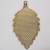 Photo-etched Leaf Checkered with Jump Ring 34mm