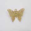 Photo-etched Butterfly Openwork Domed 15mm with Bail