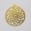 Photo-etched Mandala with Bail 22mm