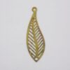 Photo-etched Leaf Shape Drop with 2 Bail 24mm