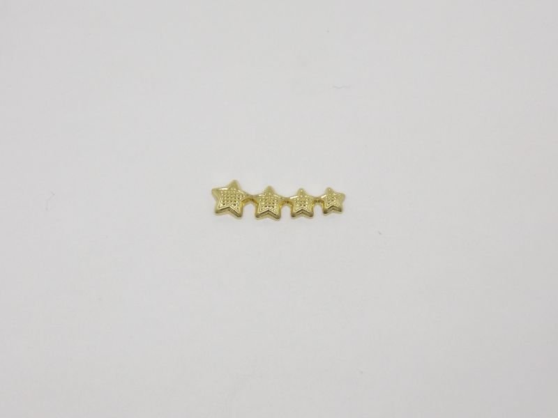 Earring 4 Stars Straight Ear Cuff Baby Left Side