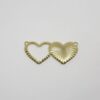 1 Heart Openwork 1 Diamond-cut 25x11,5mm with 2 Bail