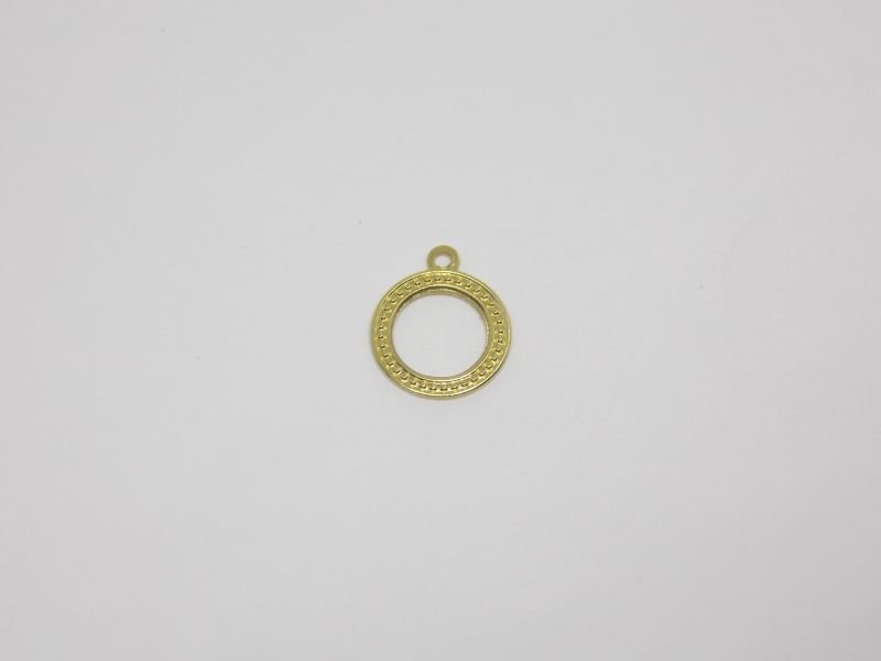 Round 10mm Openwork Stamped Small Ball with Bail