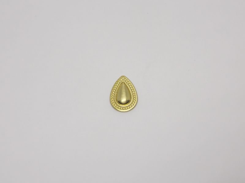 Drop 10mm Stamped Drop Center without Bail