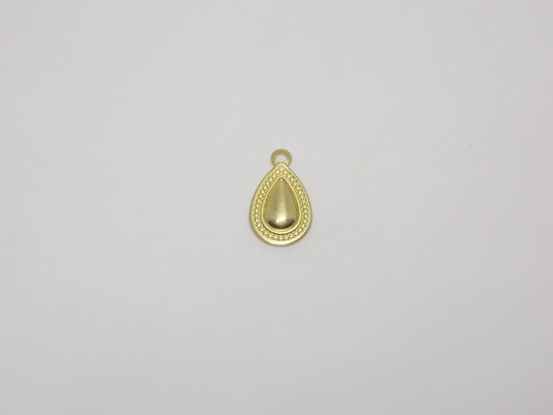 Drop 10mm Stamped Drop Center with Bail