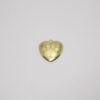 Heart 17mm Plain with Paw Stamped with Bail