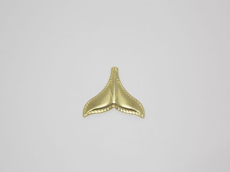 Tail of Whale 20mm with Edge Worked without Bail