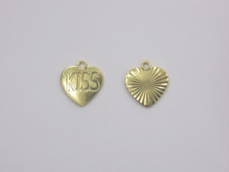 Heart 10mm Kiss with Bail