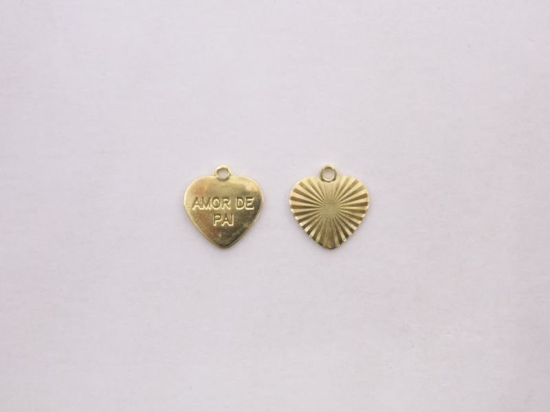 Heart 10mm Love of Father with Bail