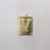 Rectangle Letter V 20x28mm (5-2462)